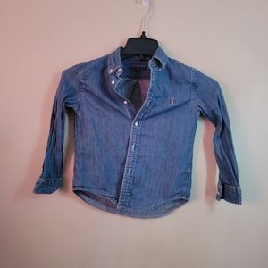Ralph Lauren Kids Long Sleeve Jean Shirt